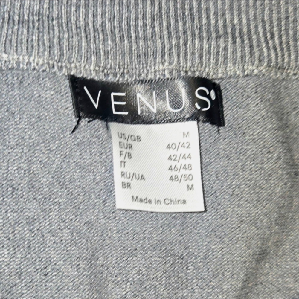 VENUS Gray Lace-Up Sweatshirt with Black Lace - Picture 3 of 3